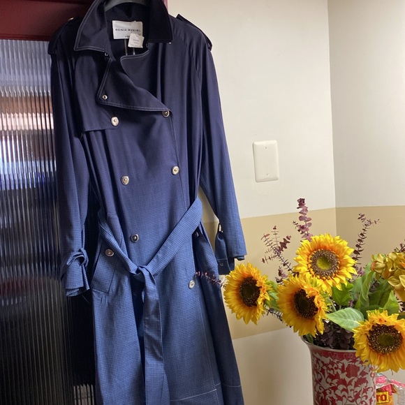 Sonia Rykiel Gorgeous Trench Thin Wool Coat New With Tags
